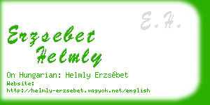 erzsebet helmly business card